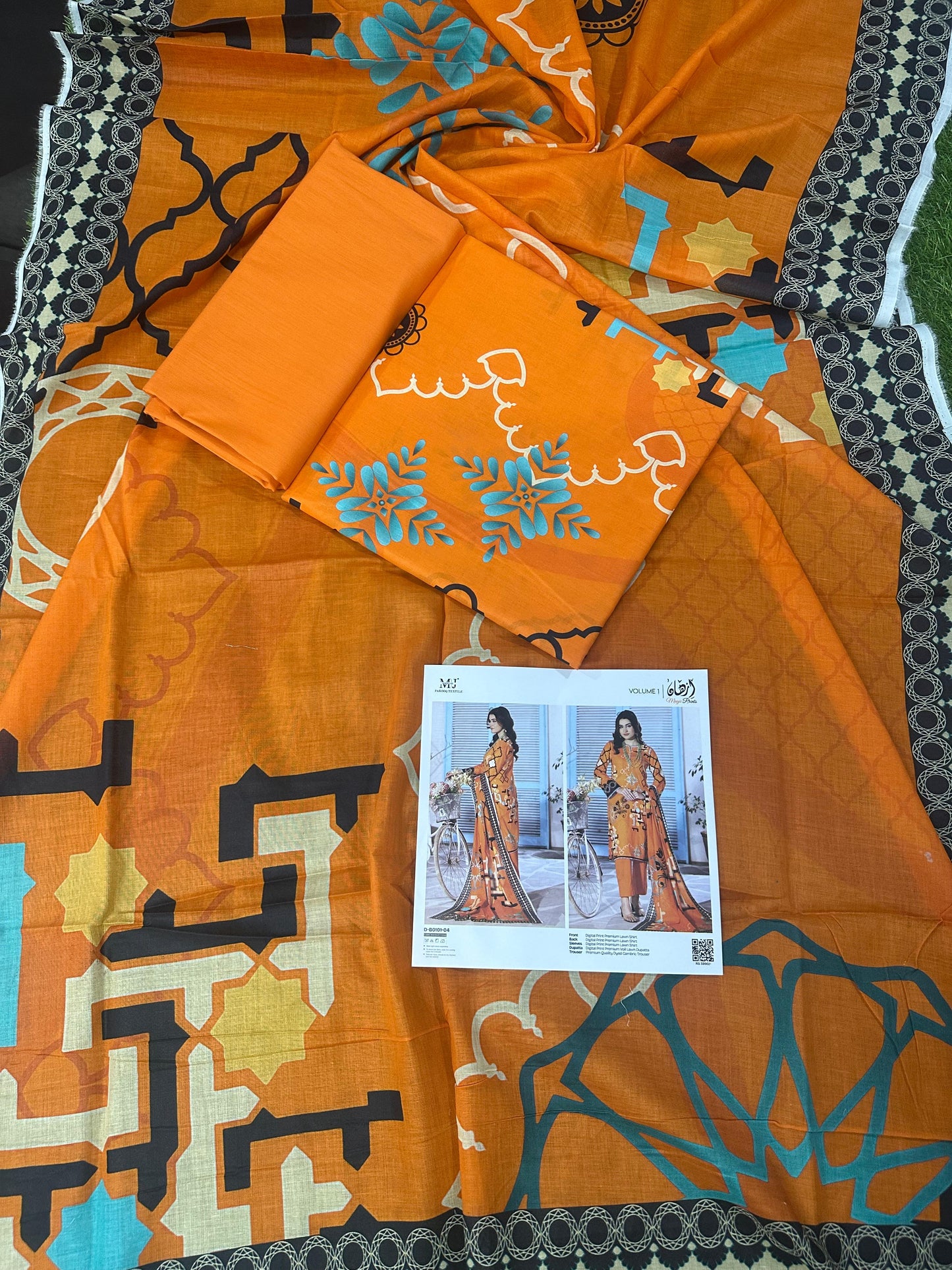 ✨ Izhan Magic Prints by MJ ✨ Lawn Unstitched Lawn 100% Original Lawn 3 Pieces ❤️🔥