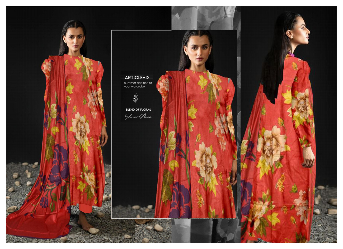 Binsaeed Lawn 2024 3P | A10