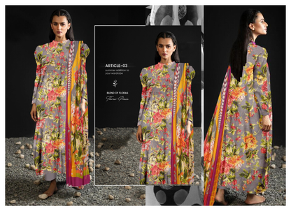 Binsaeed Lawn 2024 3P | A03