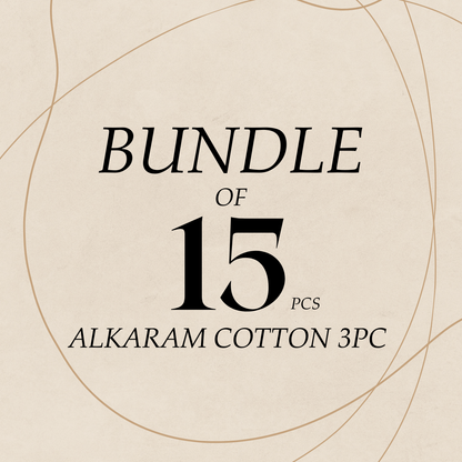 Alkaram 100% Original Cotton Camric 3 Piece 😉🧡 2k25