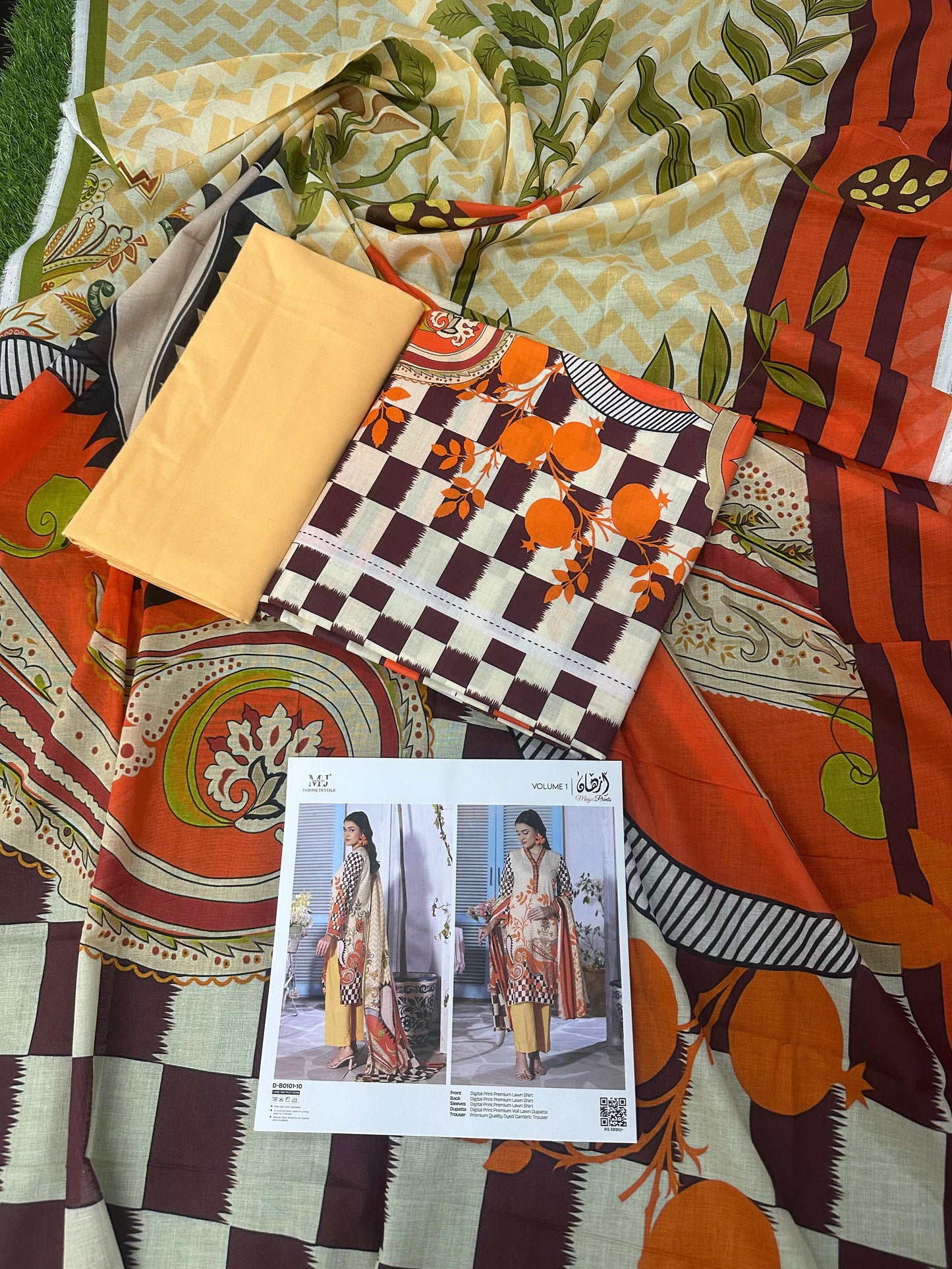 ✨ Izhan Magic Prints by MJ ✨ Lawn Unstitched Lawn 100% Original Lawn 3 Pieces ❤️🔥