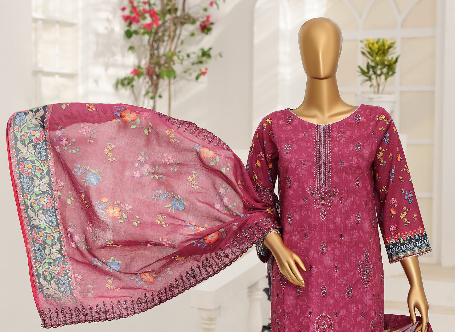 MTF – FITRUS 3pcs Unstitched Embroidery Collection