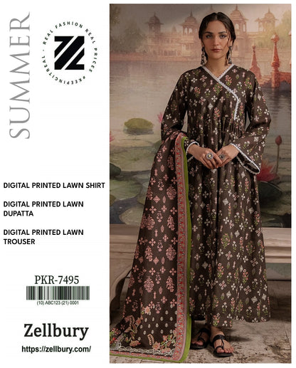 ZELLBURY LAWN 3PCS UNSTITCHED 🔥👌❤️
