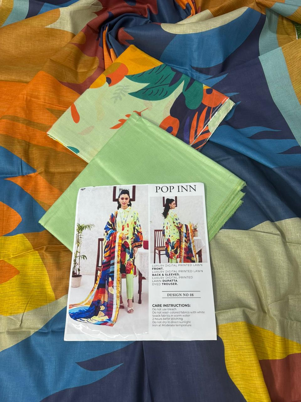 🌸 POPINN GULJEE 🌸 Lawn Unstitched 3 Pieces in Wholesale Price 🔥🧡