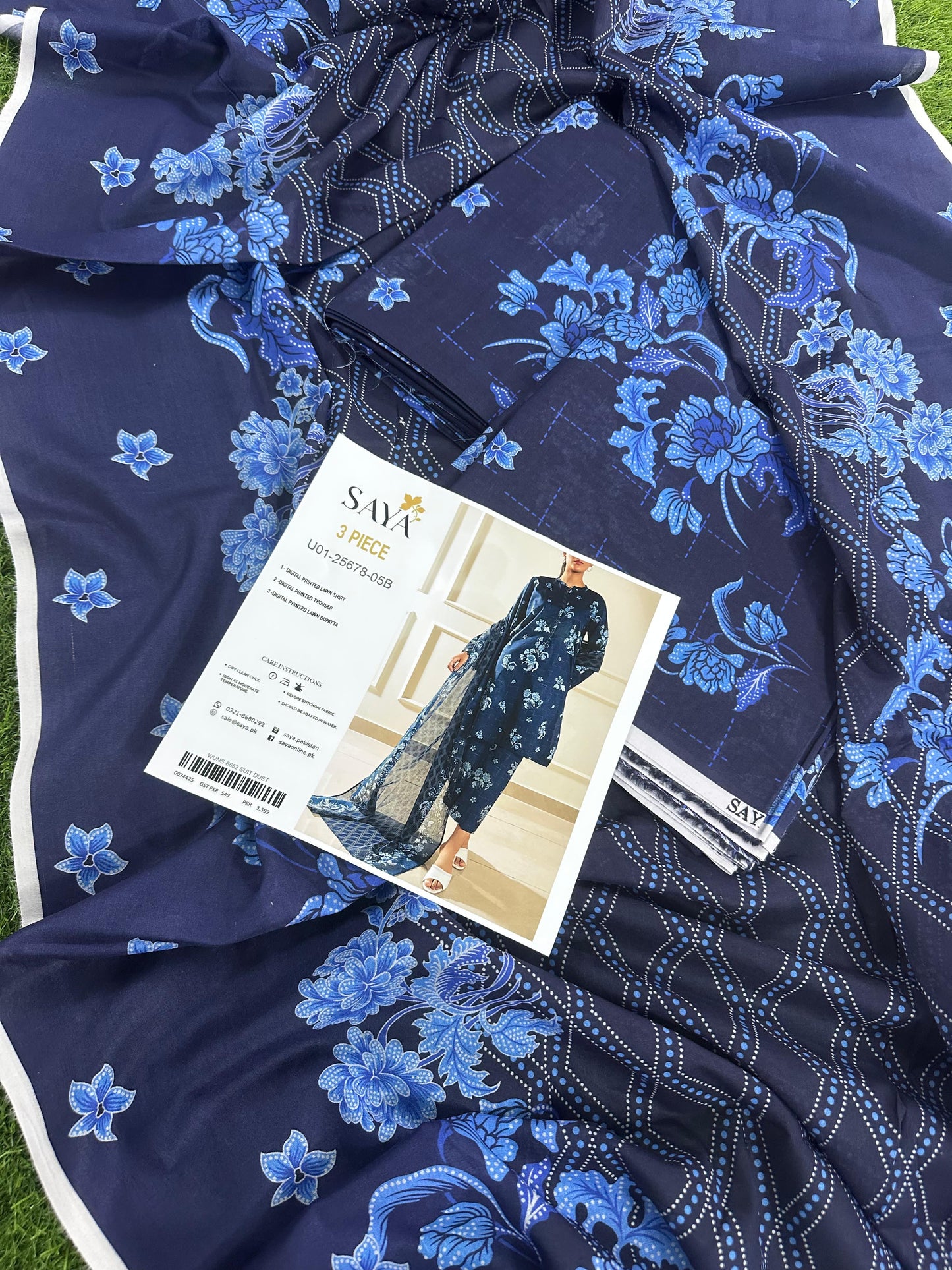 🍃SAYA PRINTED LAWN 3PC🍃*