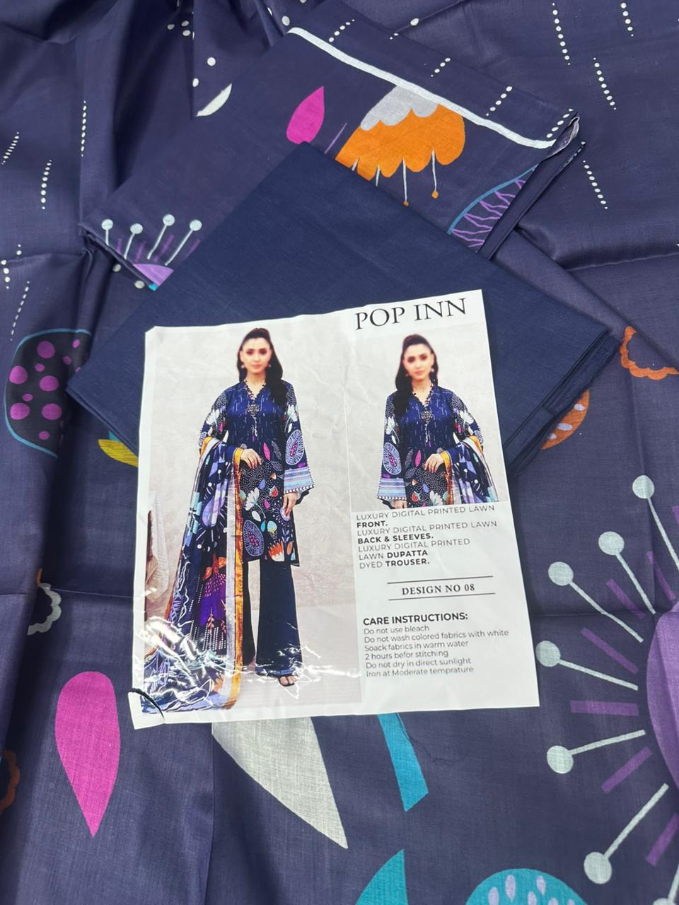 🌸 POPINN GULJEE 🌸 Lawn Unstitched 3 Pieces in Wholesale Price 🔥🧡