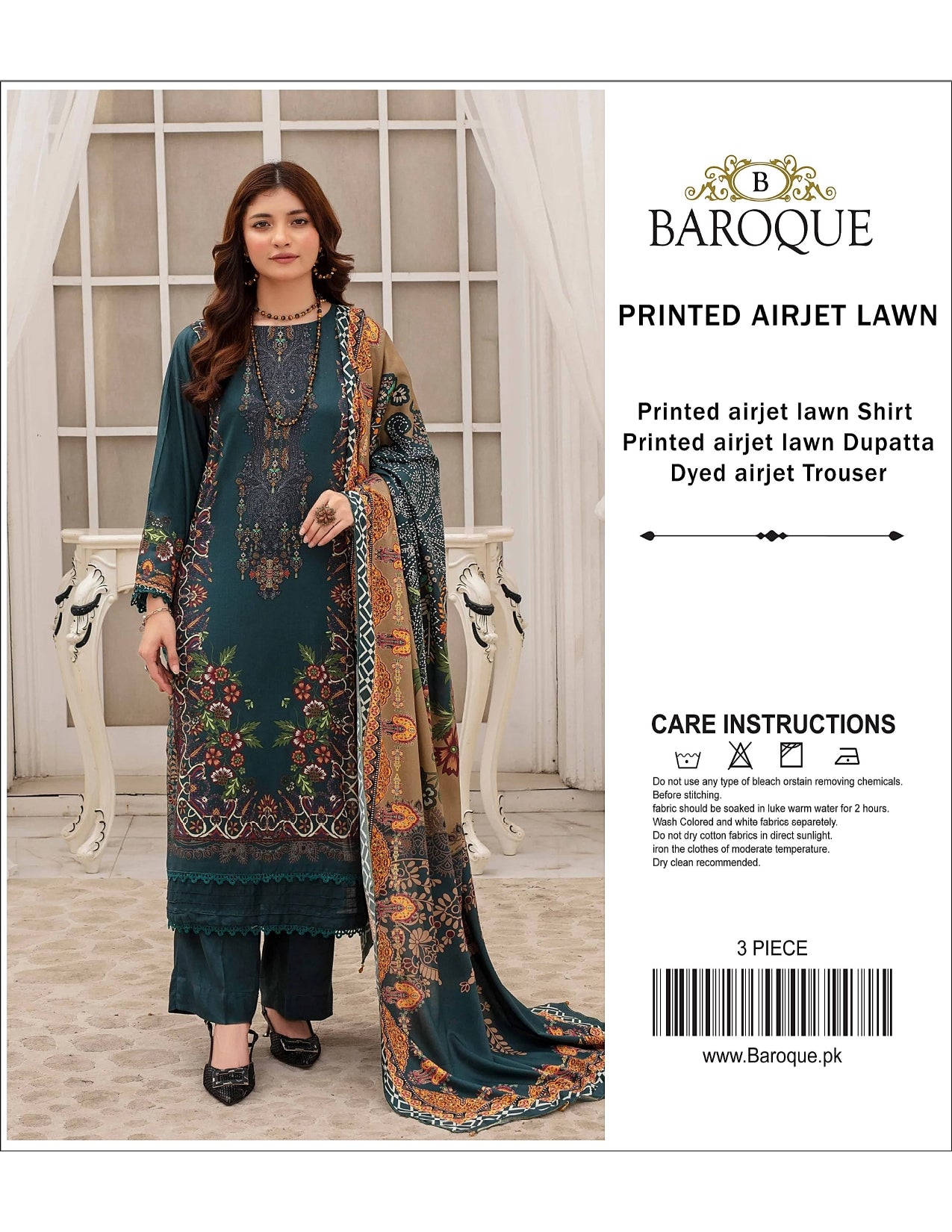 BAROQUE Lawn Printed 3PC In Wholesale Price 🥺🔥