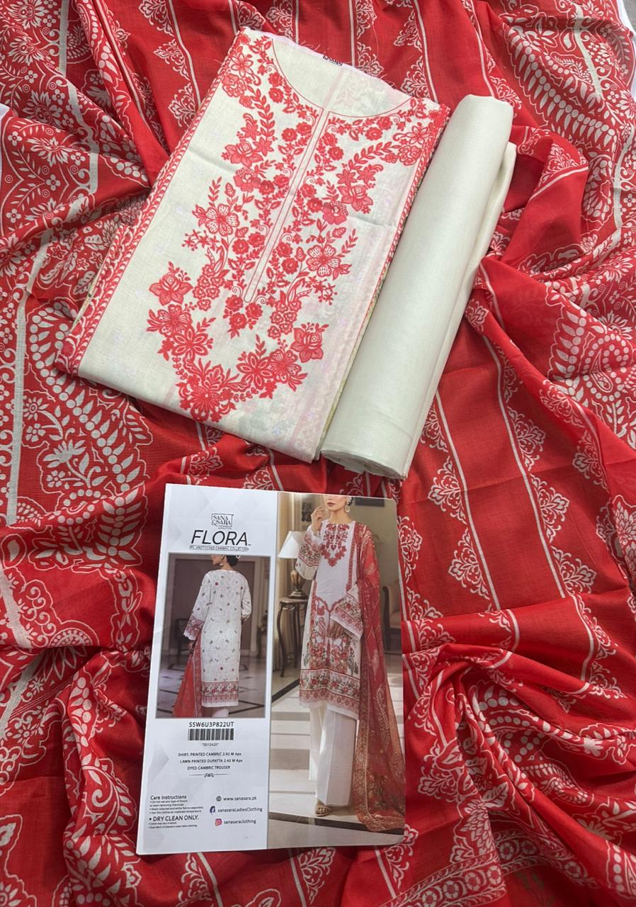 SALITEX FLORA 100% Original Lawn ❤️  by SANA& SARA