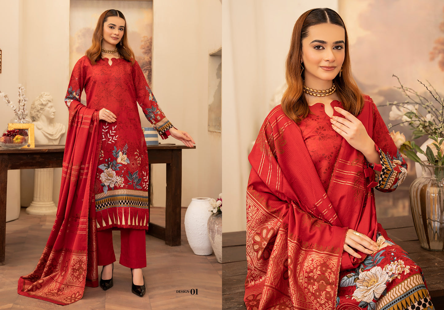 ✨ Cherry Premium Cambric Lawn – 3pc Airjet Dubby Print Collection (Vol. 01)
💕 By Lamisah Textile – Latest Vol. 2025 💕