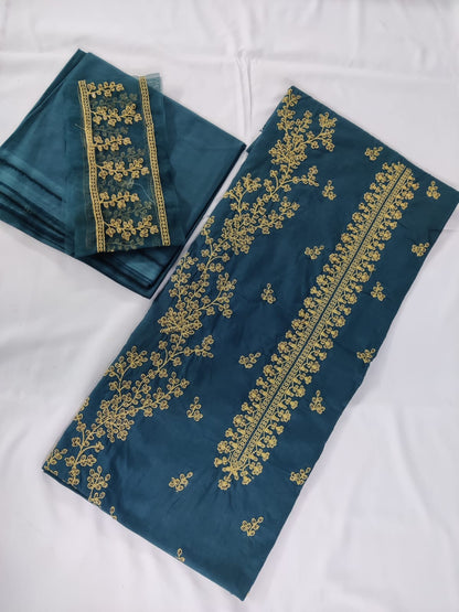 SAQAFAT 2 Piece Embroidered Lawn Suit | 100% Original | Heavy Embroidered Shirt & Dyed Trouser | Premium Lawn Collection 2025