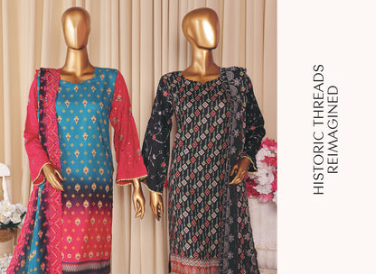 MTF AASHI Lilen Chikankari Embroidered 3 Piece Collection 2025