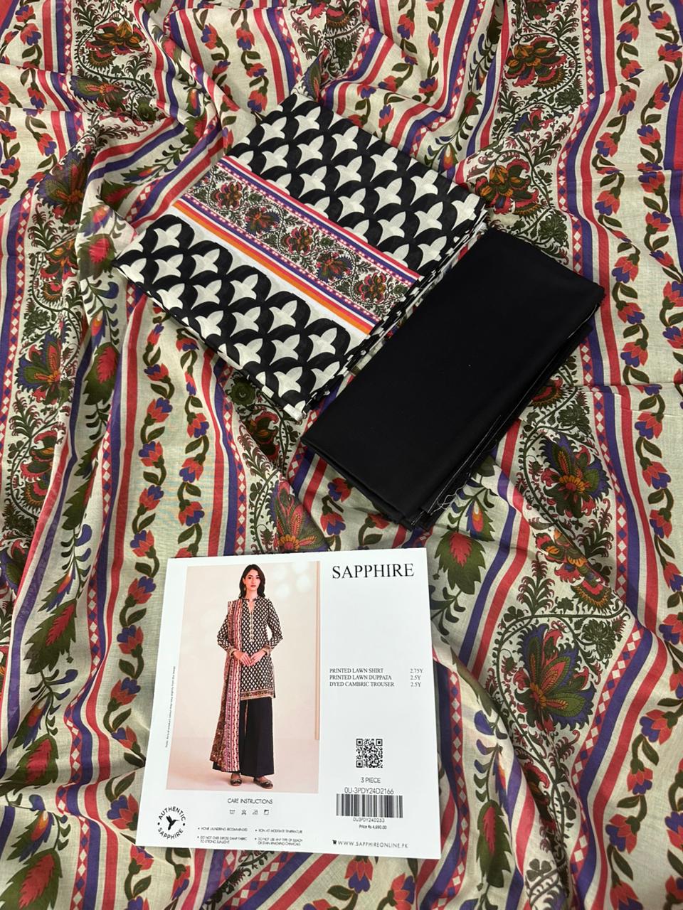🌺 SAPPHIRE Unstitched Lawn 3 Piece 😱✨ New Arrival 2026🌺