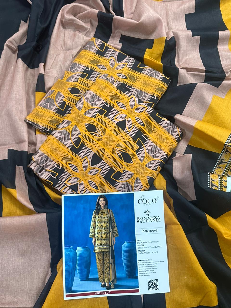 🌸 COCO CORDS By BONANZA 🌸 Lawn Unstitched 3 Pieces in Wholesale Price 🔥🧡