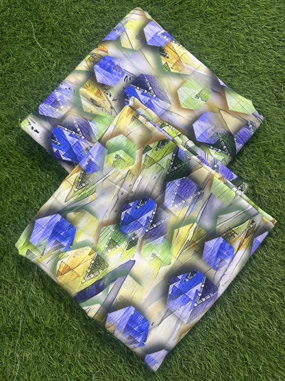 Unstitched Printed Linen 2 Piece Stock Available ❤️