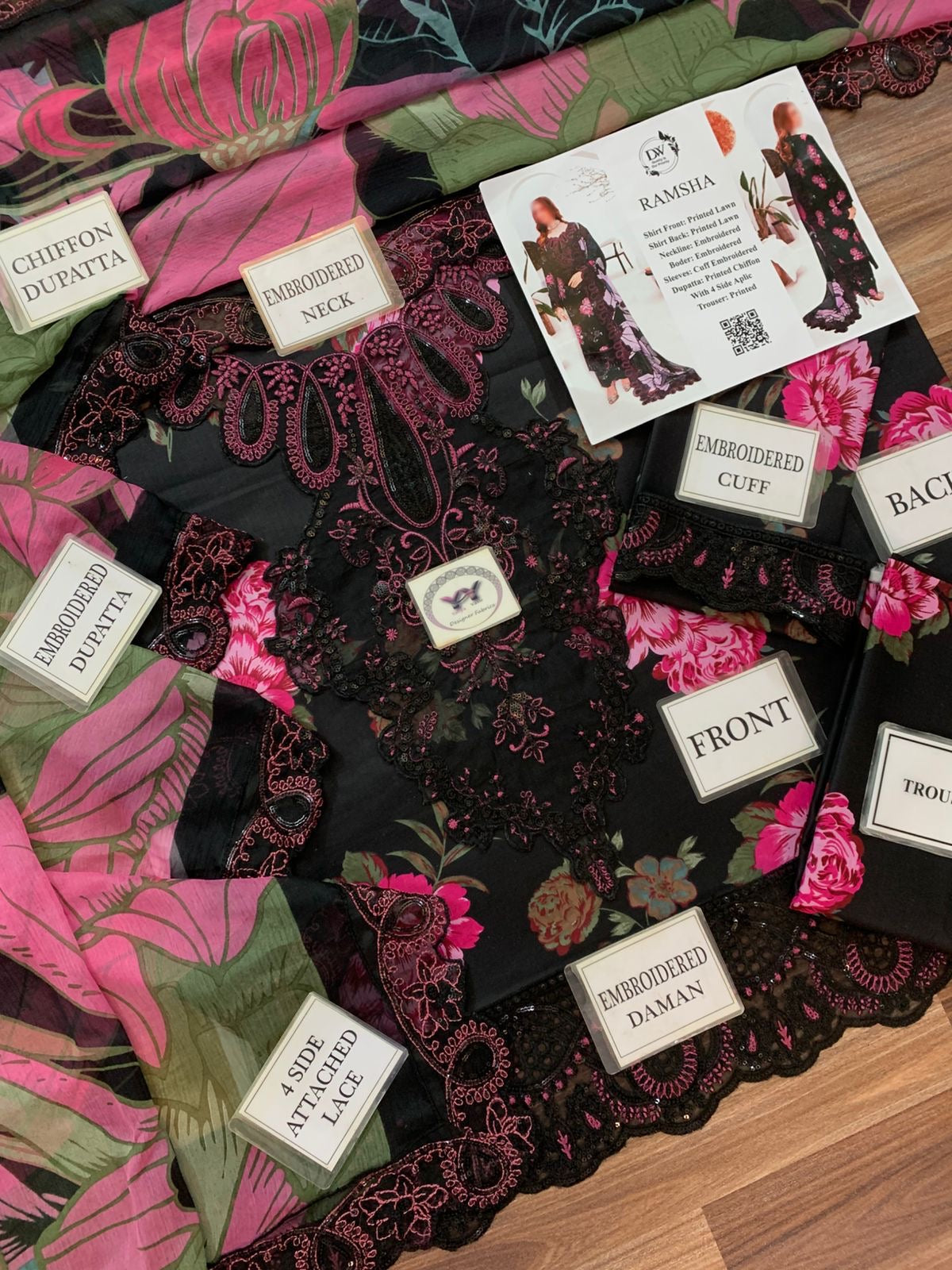 RAMSHA Elegant 3PC Unstitched Lawn Suit Collection