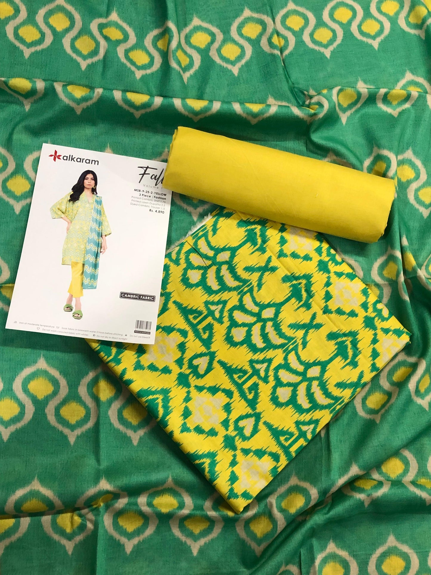 Alkaram 100% Original Lawn 3 Piece 😉🧡