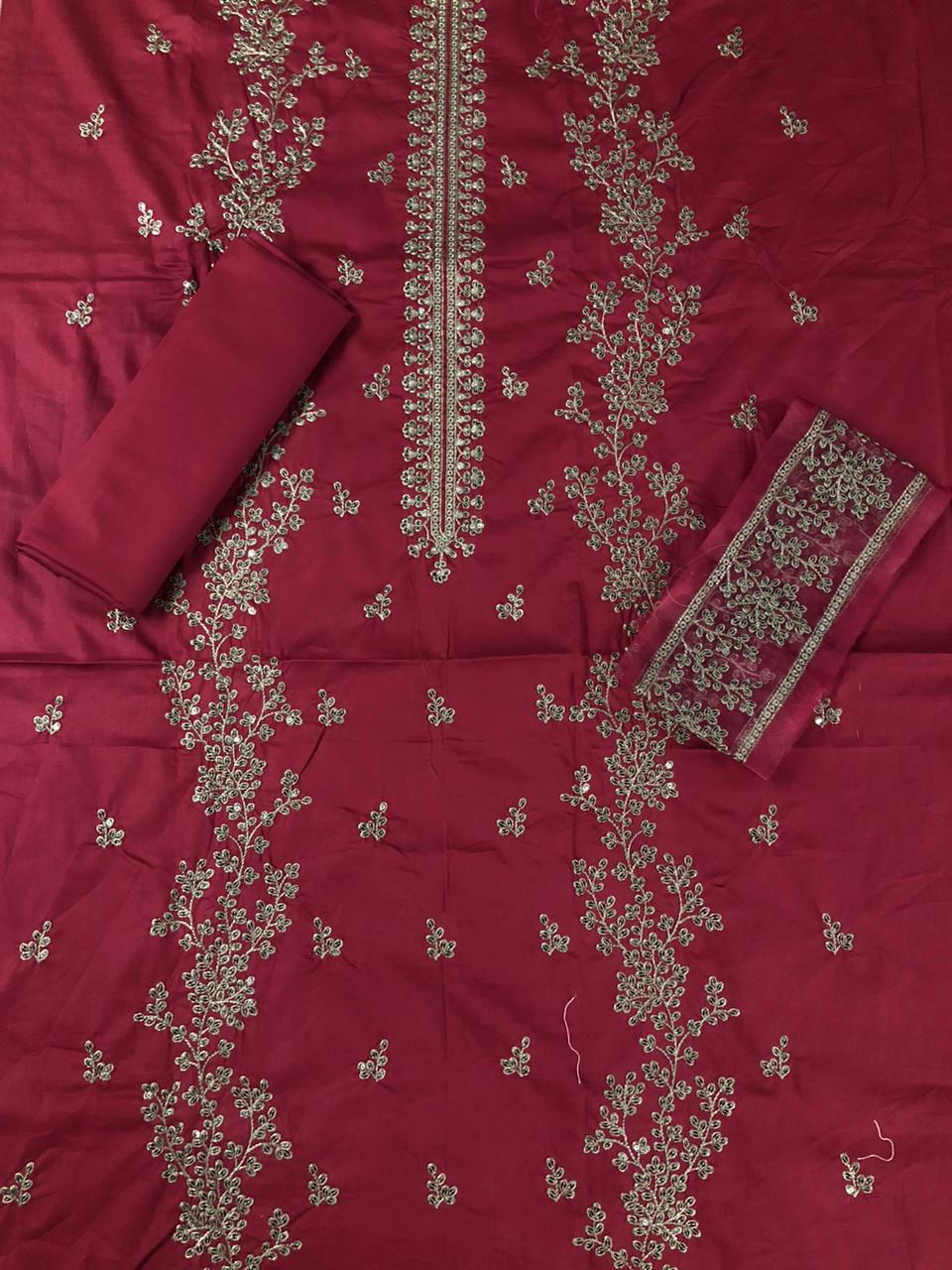 SAQAFAT 2 Piece Embroidered Lawn Suit | 100% Original | Heavy Embroidered Shirt & Dyed Trouser | Premium Lawn Collection 2025