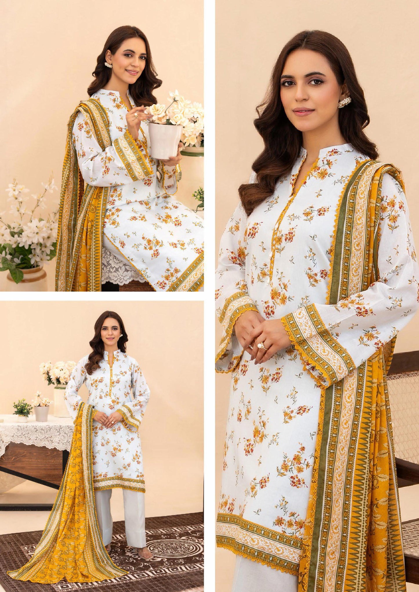 ZESH Unstitched Lawn 100% Original 3 PCs Suit In WHOLESALE PRICE 💯✨