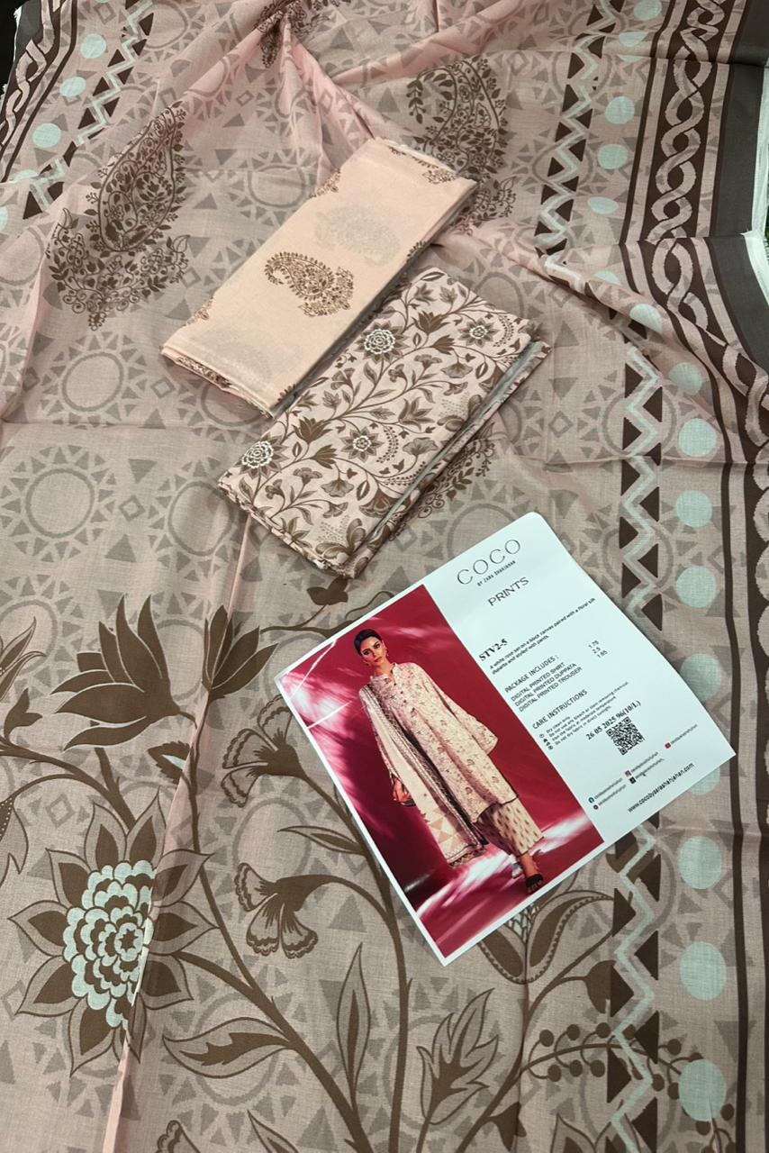 🌷 COCO by ZARA SHAHJAHAN 🌷
 3P Unstitched 👌❤️