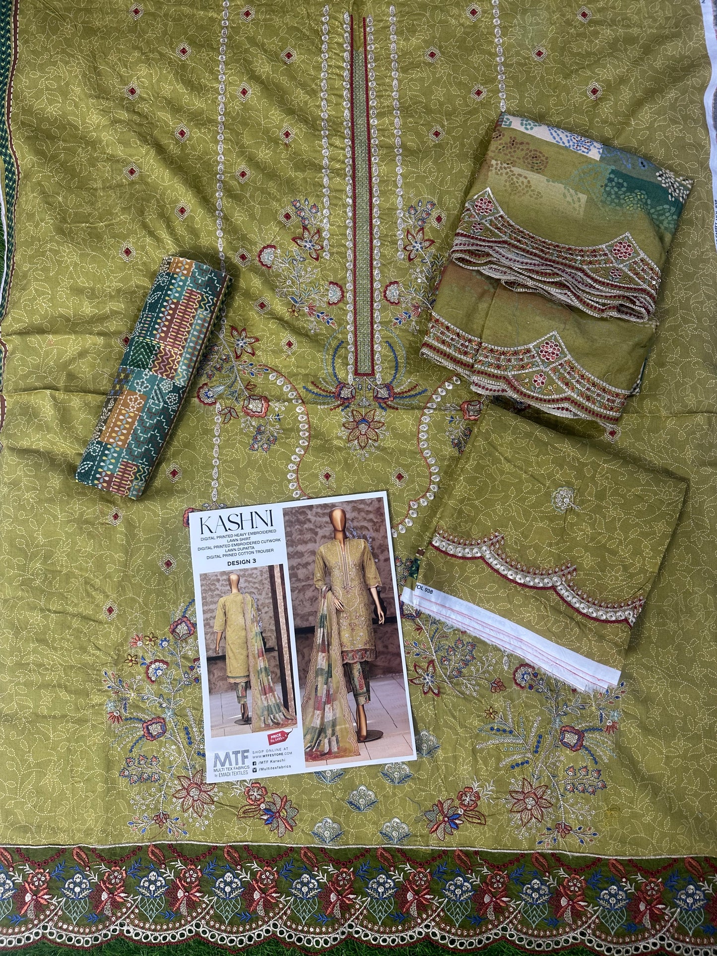 🌸 🌹 MTF – KASHNI ✨ Digital Printed Heavy Embroidered Lawn  2026
Collection ✨