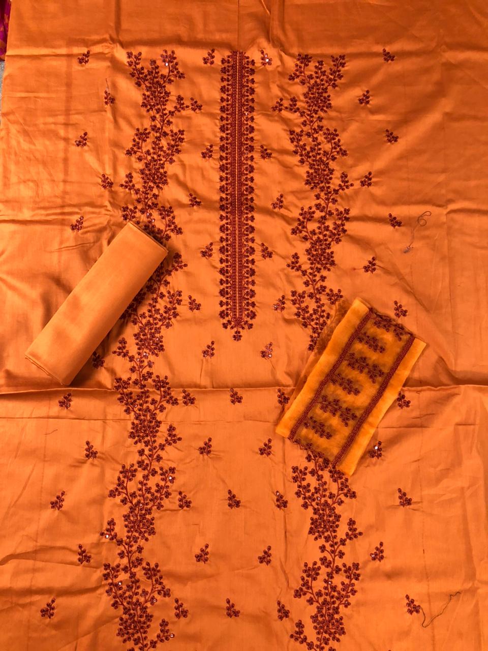 SAQAFAT 2 Piece Embroidered Lawn Suit | 100% Original | Heavy Embroidered Shirt & Dyed Trouser | Premium Lawn Collection 2025