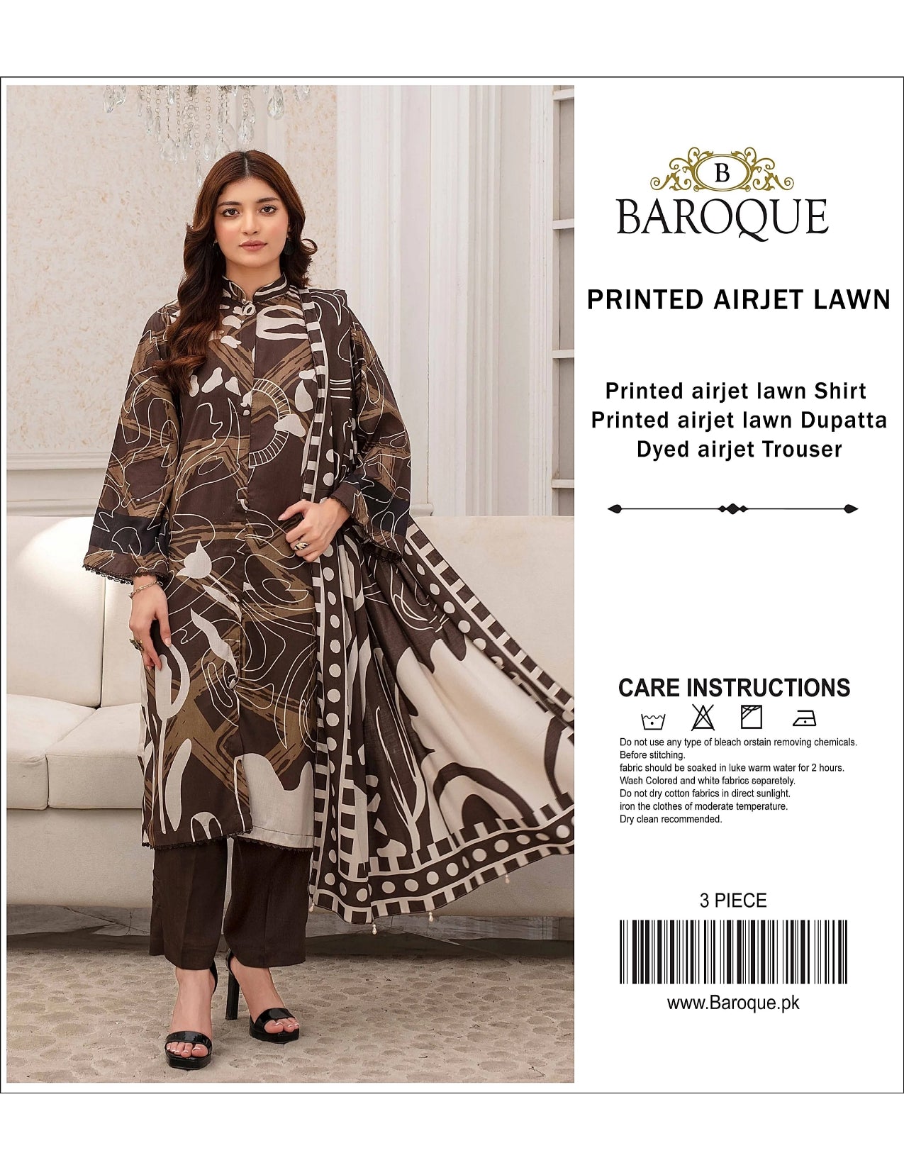 BAROQUE Lawn Printed 3PC In Wholesale Price 🥺🔥