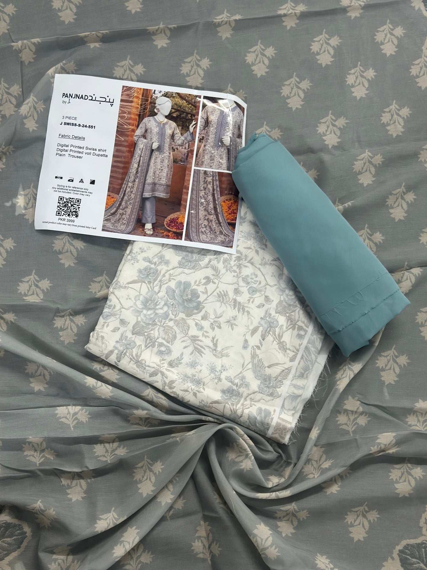 🌟 Panjnad by J. – Swiss 3PCS 🌟