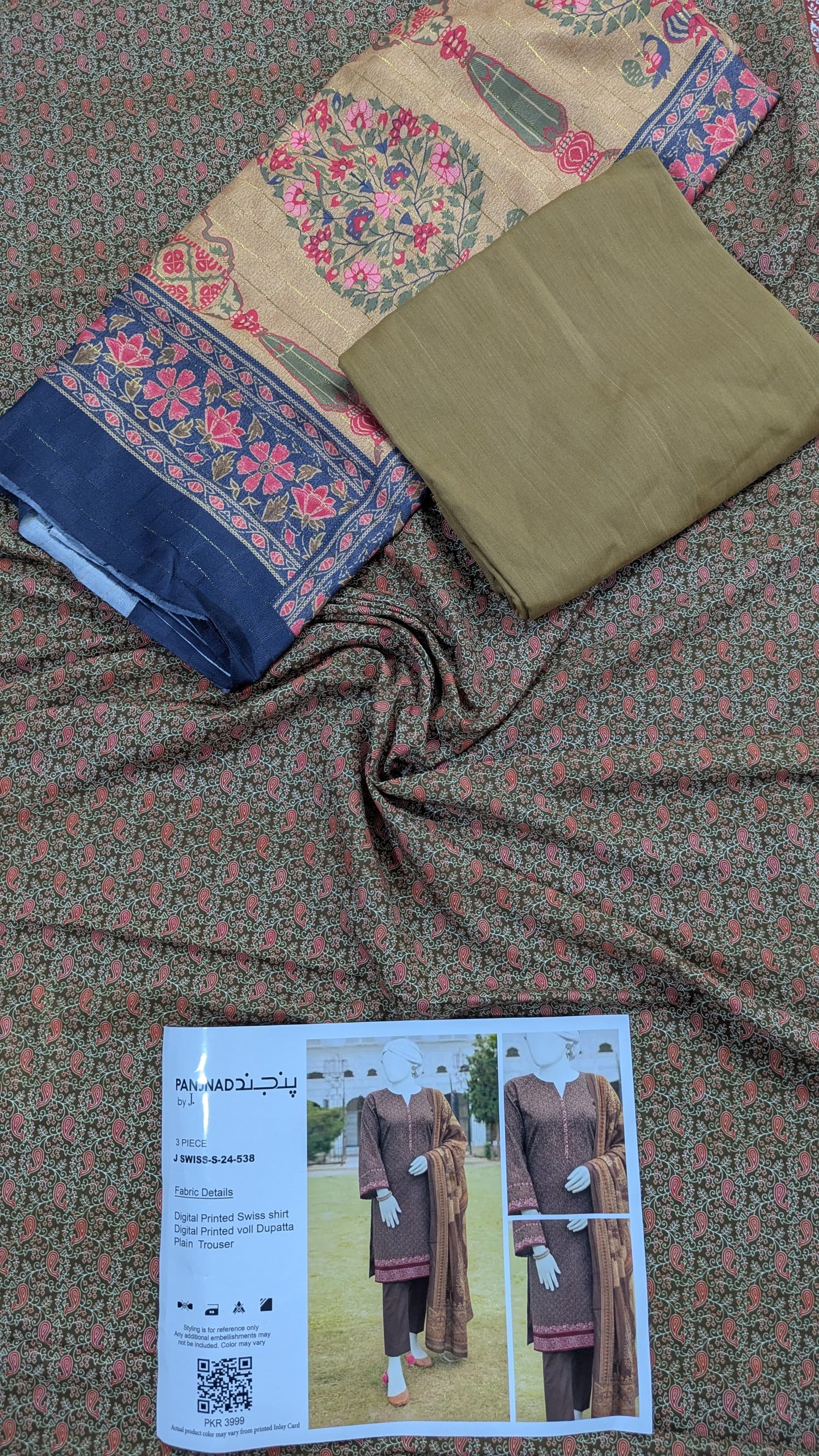 🌟 Panjnad by J. – Swiss 3PCS 🌟