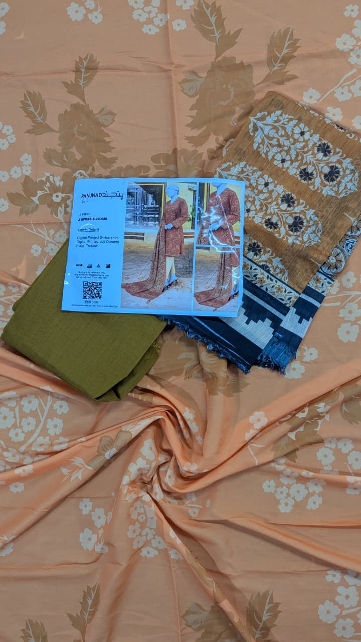 🌟 Panjnad by J. – Swiss 3PCS 🌟