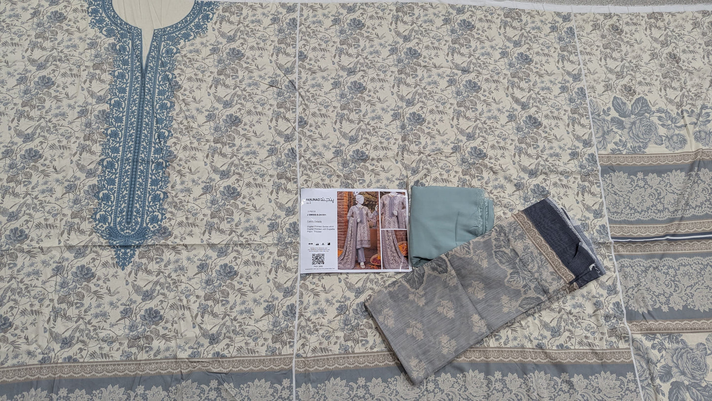 🌟 Panjnad by J. – Swiss 3PCS 🌟