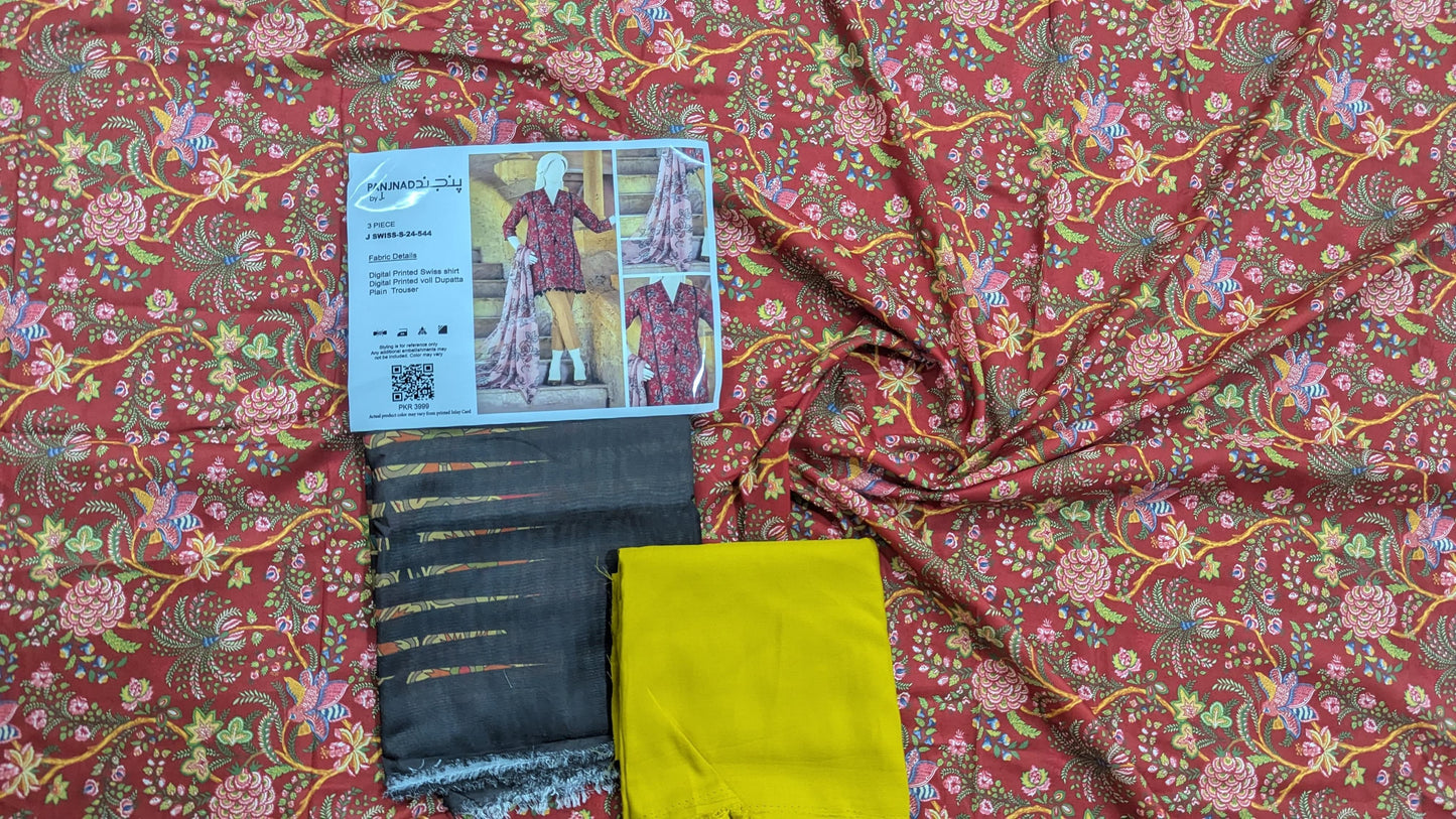 🌟 Panjnad by J. – Swiss 3PCS 🌟