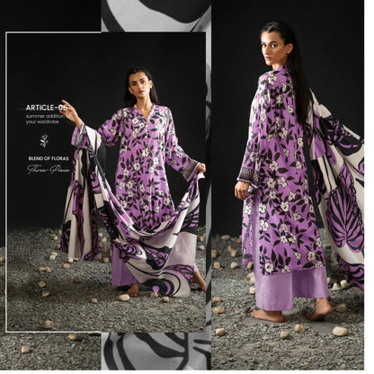 Binsaeed Lawn 2024 3P | A06