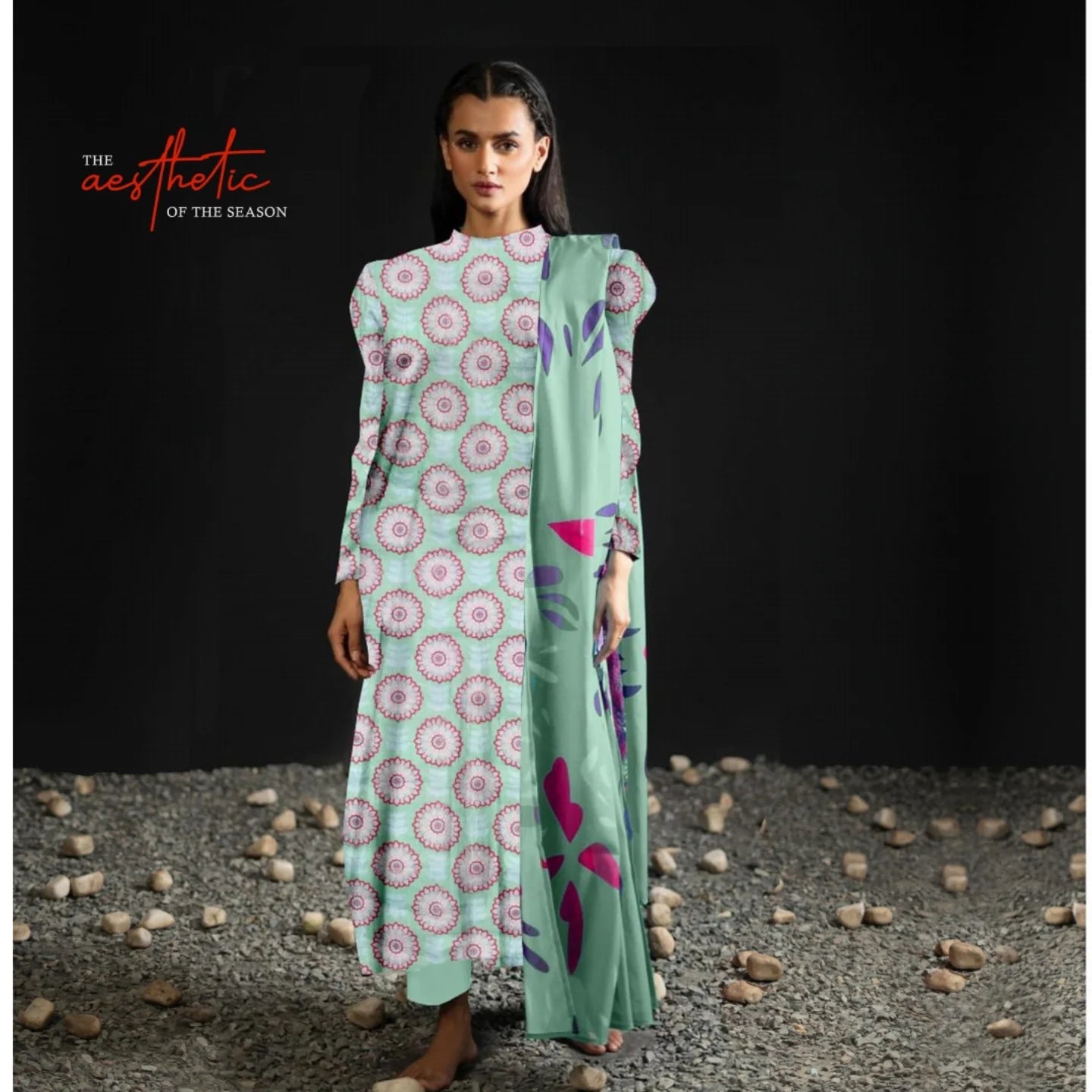 Binsaeed Lawn 2024 3P | A04