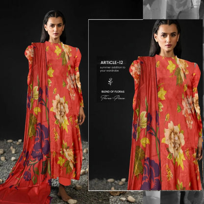 Binsaeed Lawn 2024 3P | A10