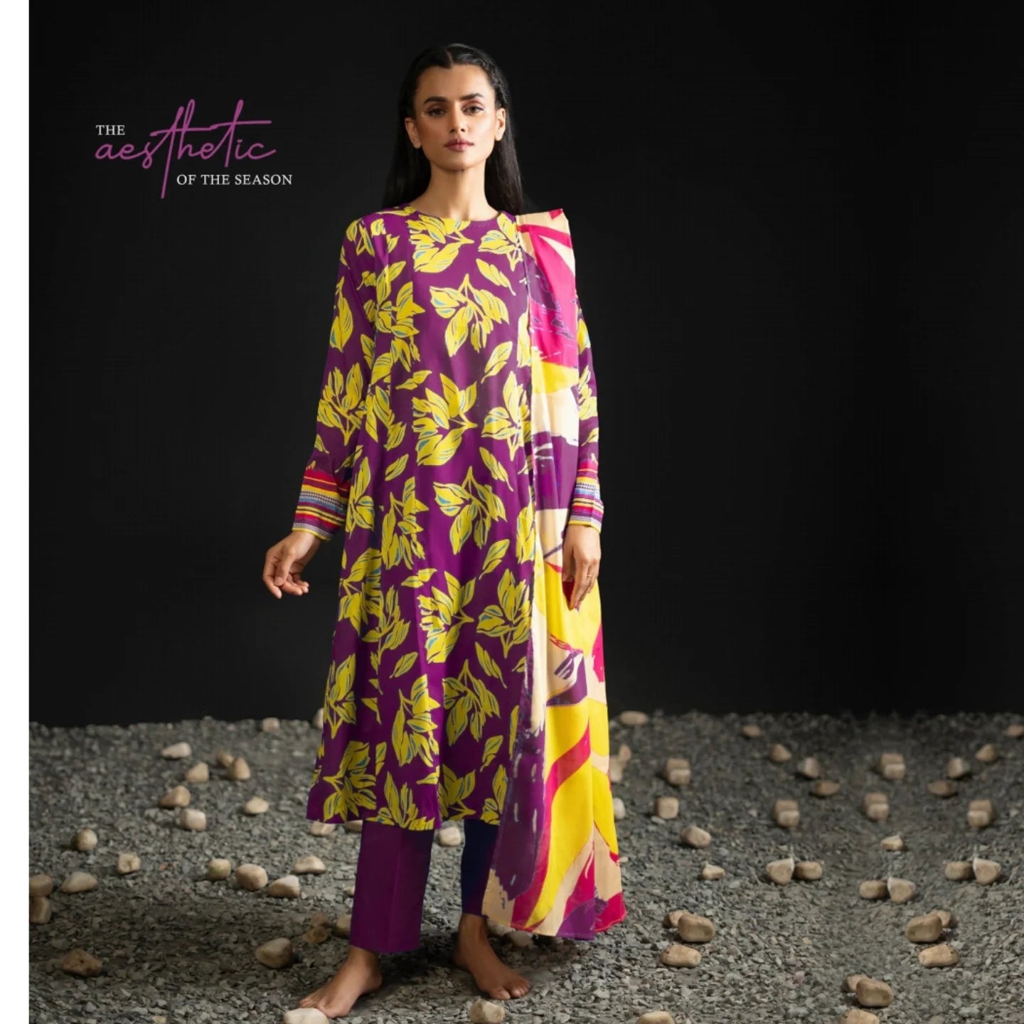 Binsaeed Lawn 2024 3P | A02