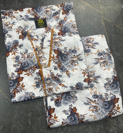 Stitched 2 Pieces Polo Allover Cords Set