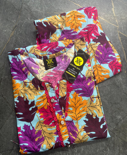 Stitched 2 Pieces Polo Allover Cords Set