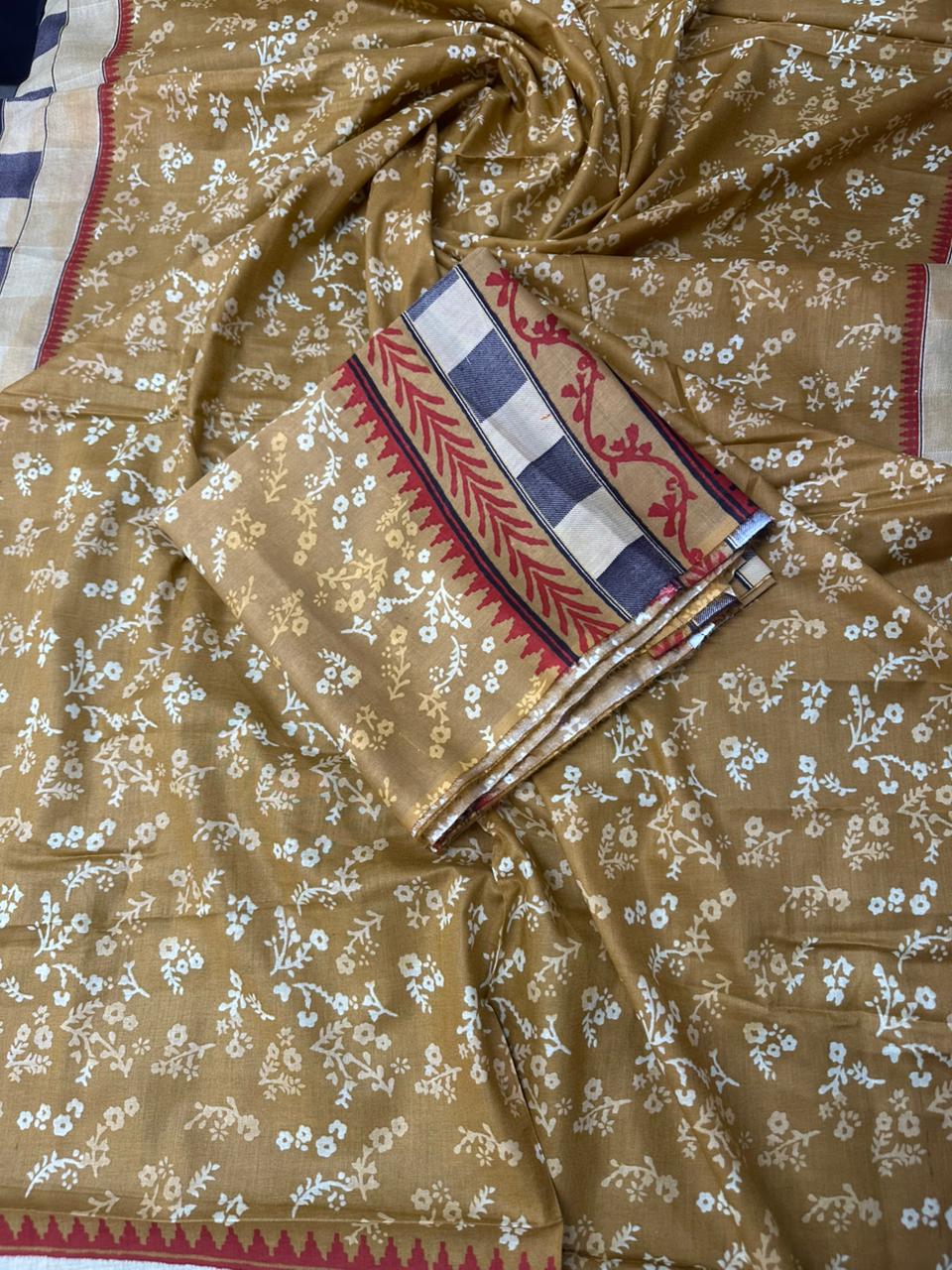 Unstitched Printed Linen 2 Piece Stock Available ❤️