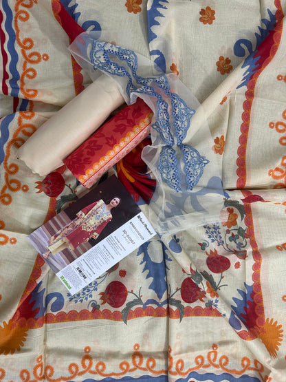 GUL AHMED SD 62097 EMB LAWN 3PCS