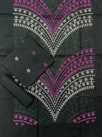 MARIA B–2PC DARK GREEN Emb Lawn #3412