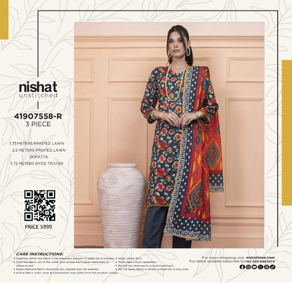 Nishat Printed Camric 3P