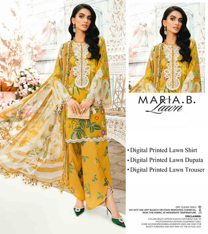 Maria.B Lawn Unstitched 3 Pieces in Wholesale Price 🔥🧡