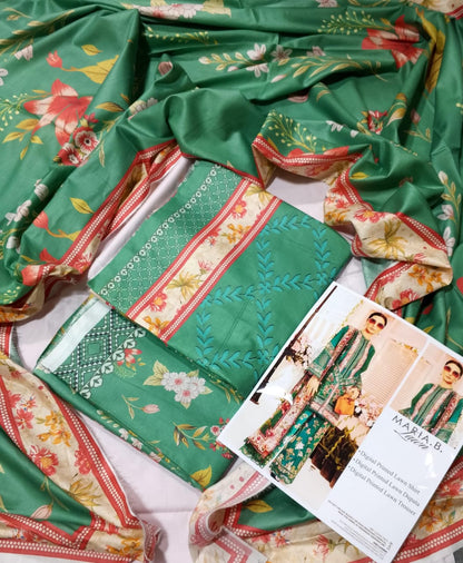 Maria.B Lawn Unstitched 3 Pieces in Wholesale Price 🔥🧡