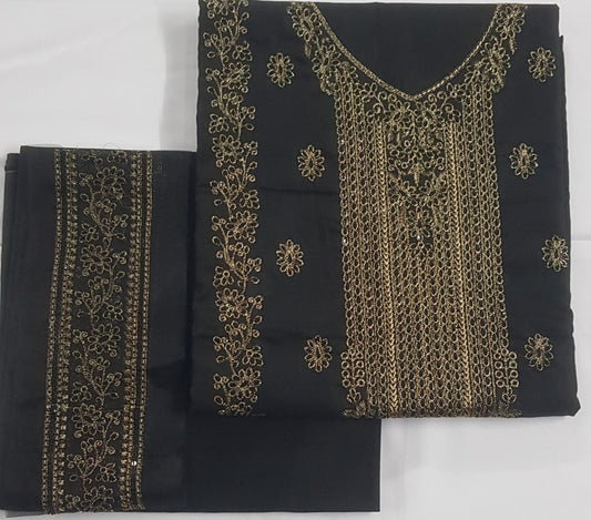 🩵 Saqafat – 100% Original 2PC With Zari Embroidered Lawn 🌸