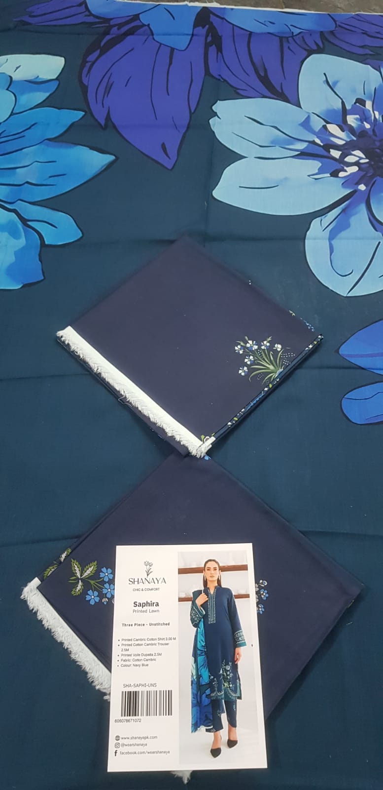 Shanaya 3 PC Unstitched Printed Lawn