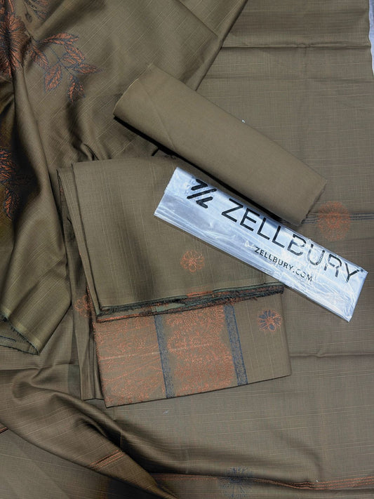 ✨ Zellbury Unstitched Jacquard 3-Piece Collection ✨ VOl-II