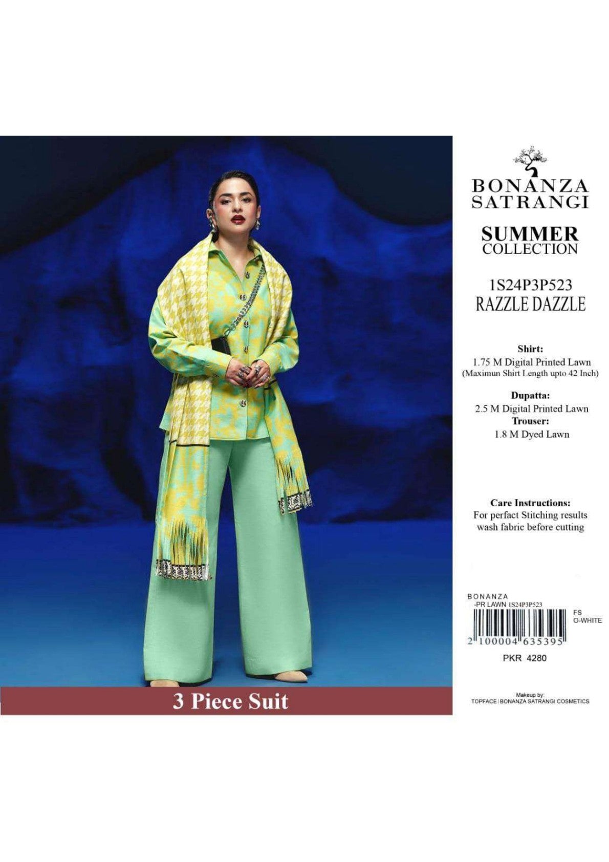 Bonanza Satrangi Printed Lawn 3P