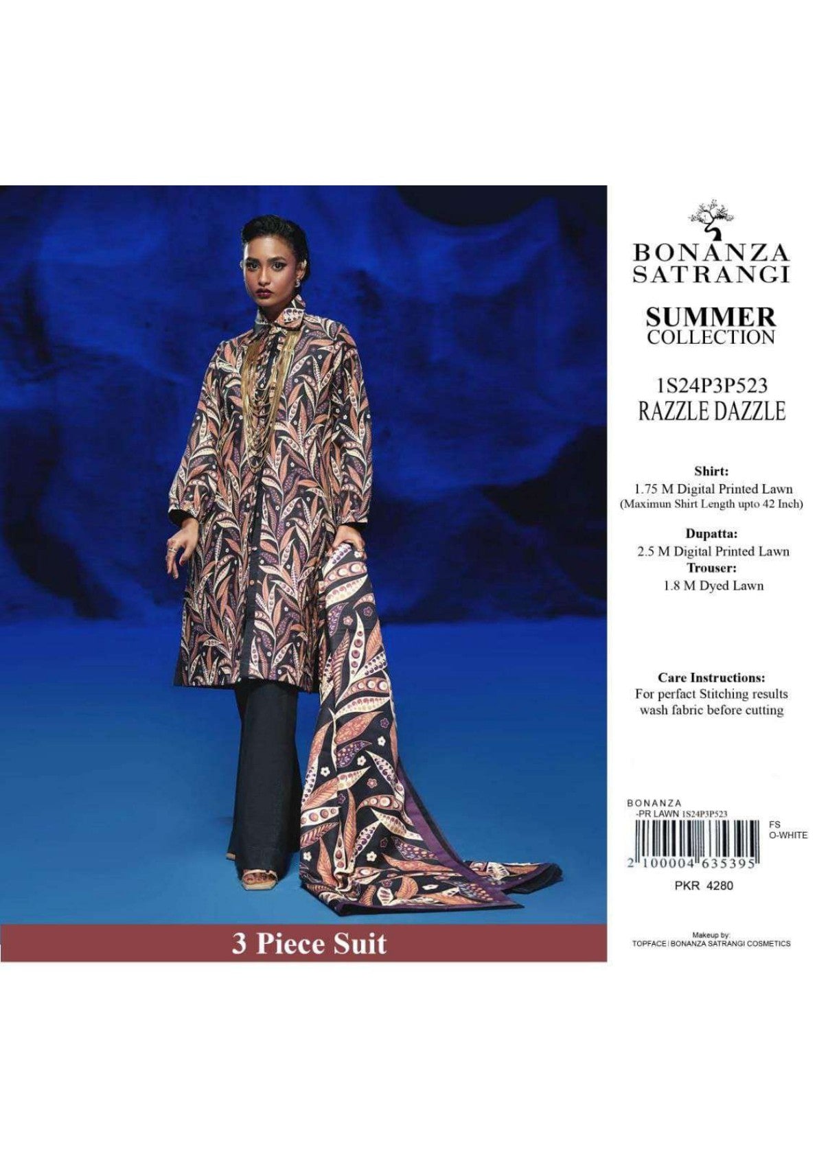 Bonanza Satrangi Printed Lawn 3P