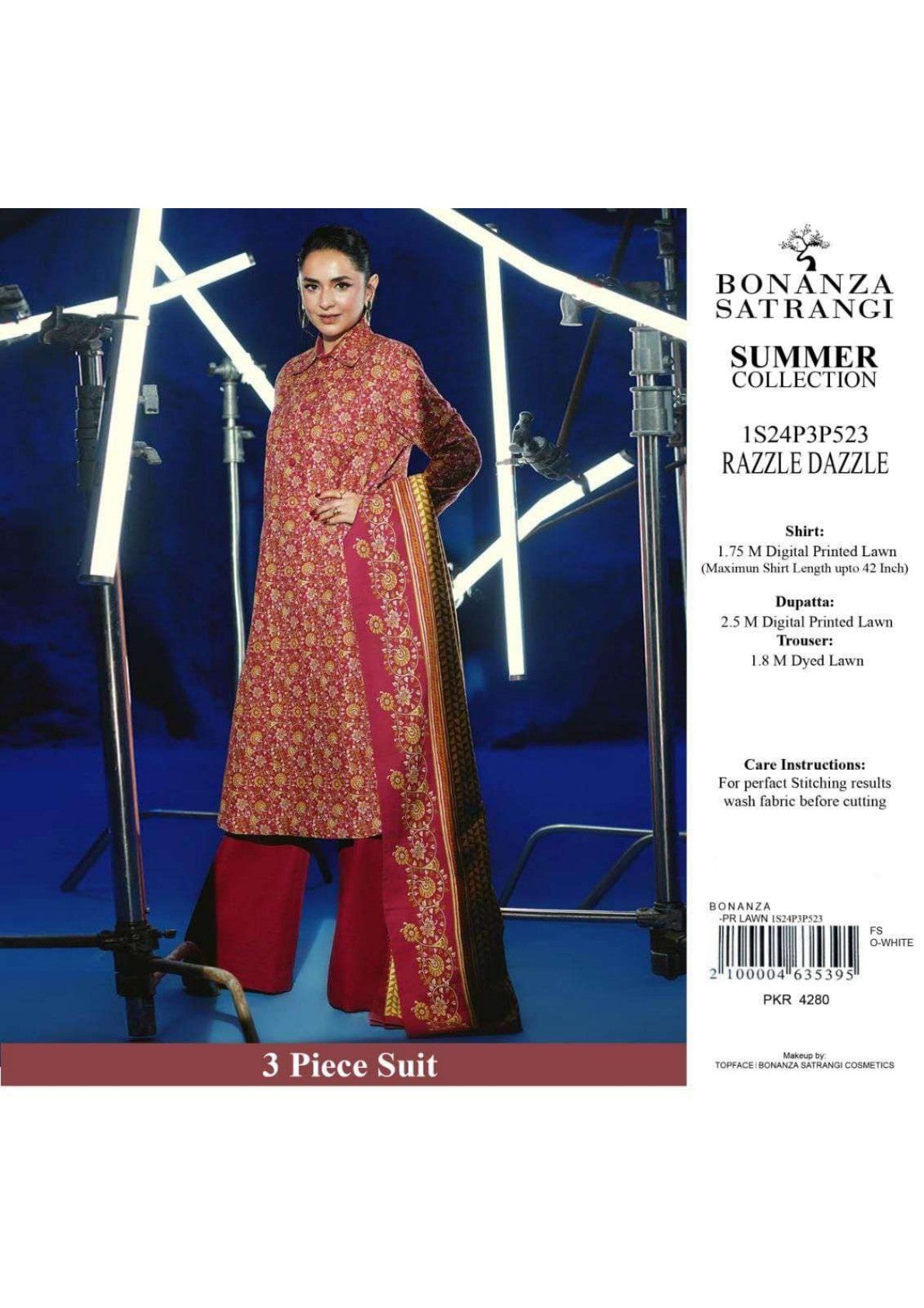 Bonanza Satrangi Printed Lawn 3P