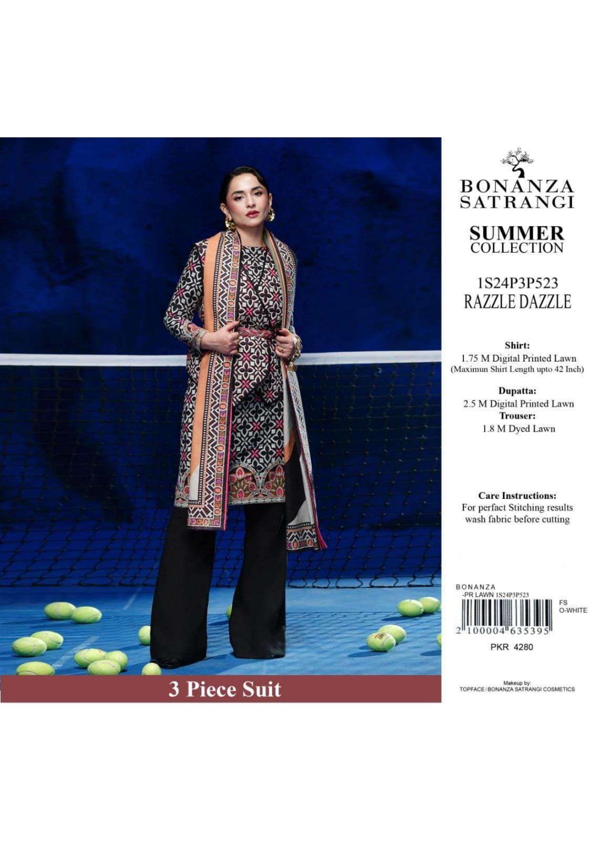 Bonanza Satrangi Printed Lawn 3P